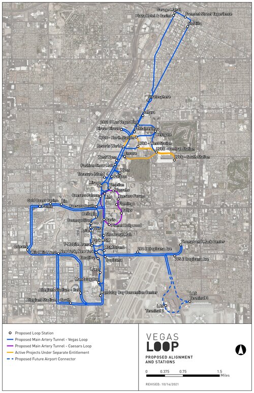 Streckenplan Las Vegas Loop
