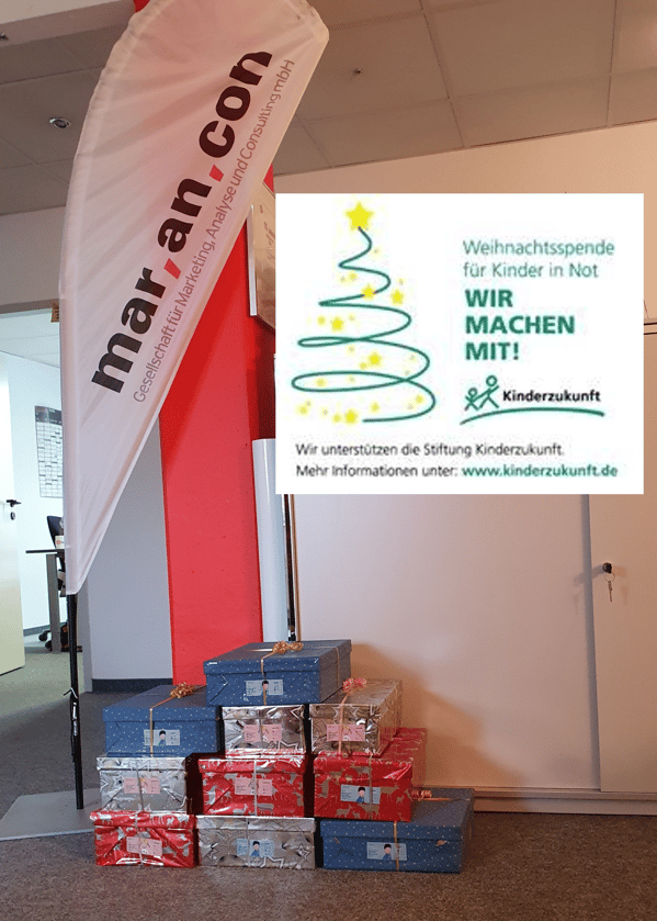 Weihnachtspakete für Kinder in Not Aktion der Stiftung Kinderzukunft