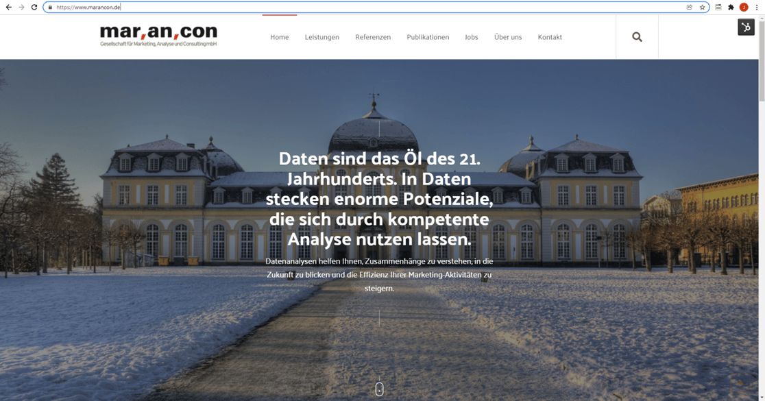 Marancon-Homepage-Screenshot