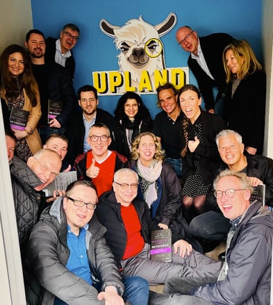 DDV Reisegruppe bei UPLAND zu Besuch Gruppenbild